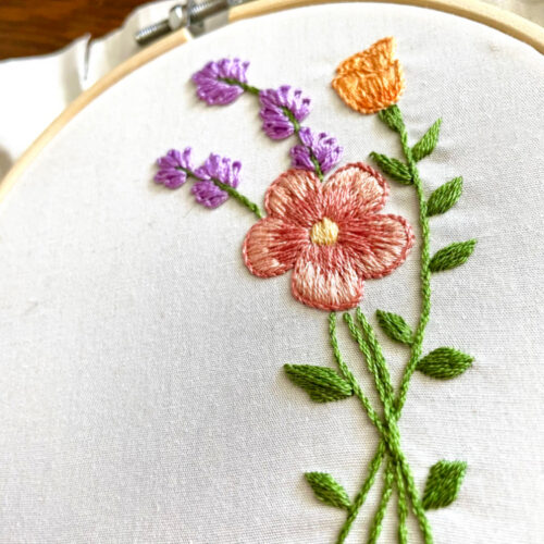 Hand Embroidery: Summer Posy