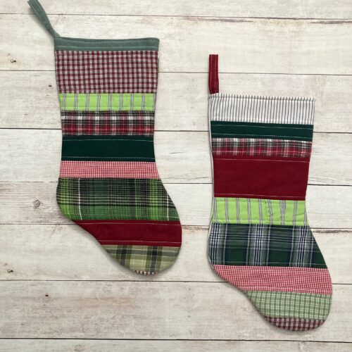 Quilt As You Go Holiday Stocking