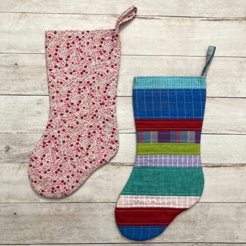 Quilt As You Go Holiday Stocking
