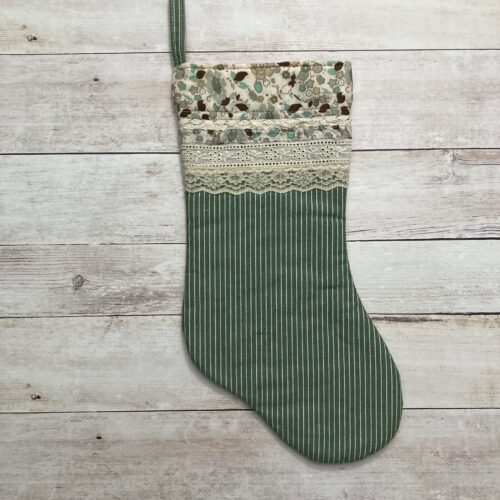 Quilt As You Go Holiday Stocking
