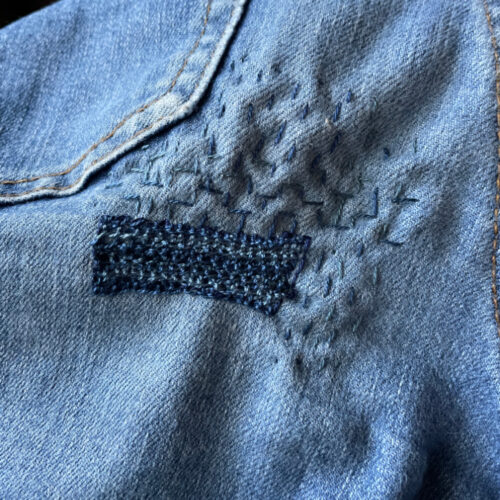 Hand Embroidery 101: Visible Hand Mending