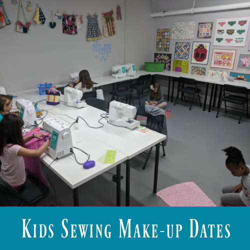 Kids Sewing: Make-up Dates