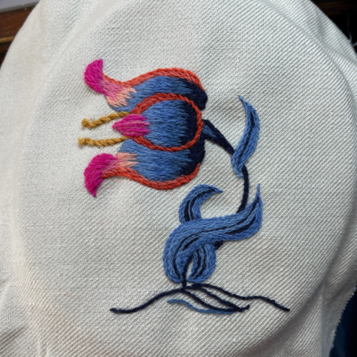 Hand Embroidery 102: Crewel Tulip