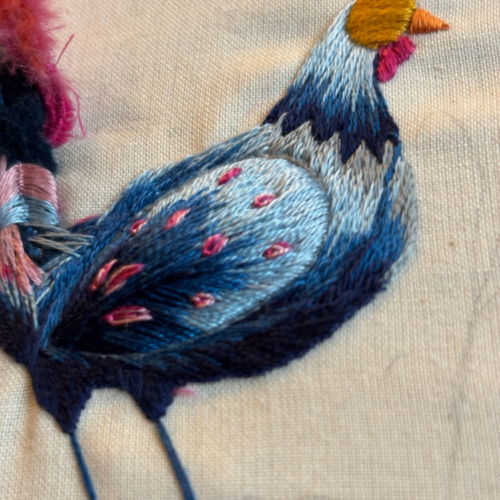 Hand Embroidery 102: Needle Painting Fanciful Rooster