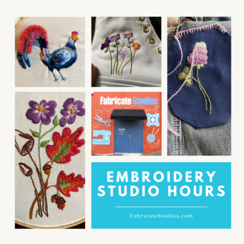 Embroidery Studio Hours